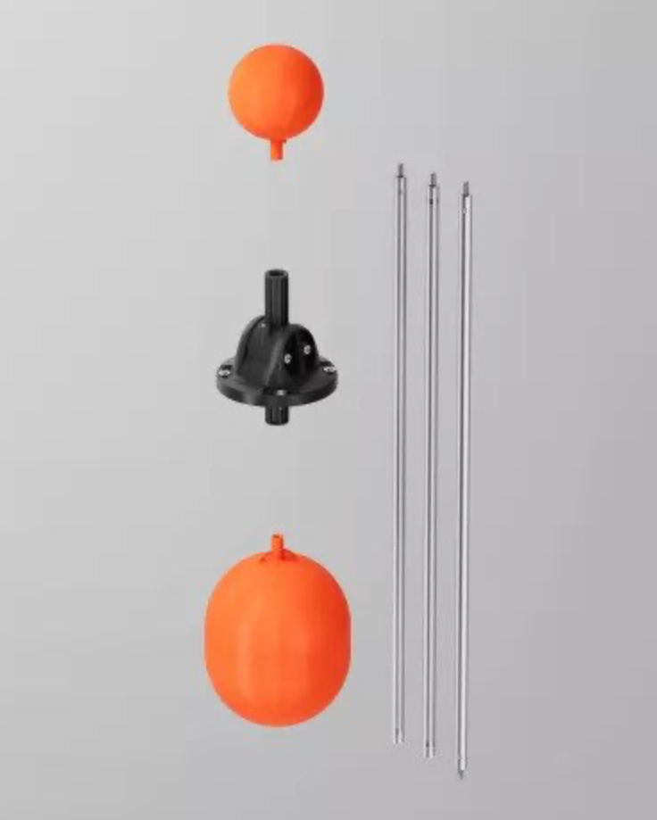 Long Reach Tank Gauge - Tank Level Indicator Disassembled Component Parts