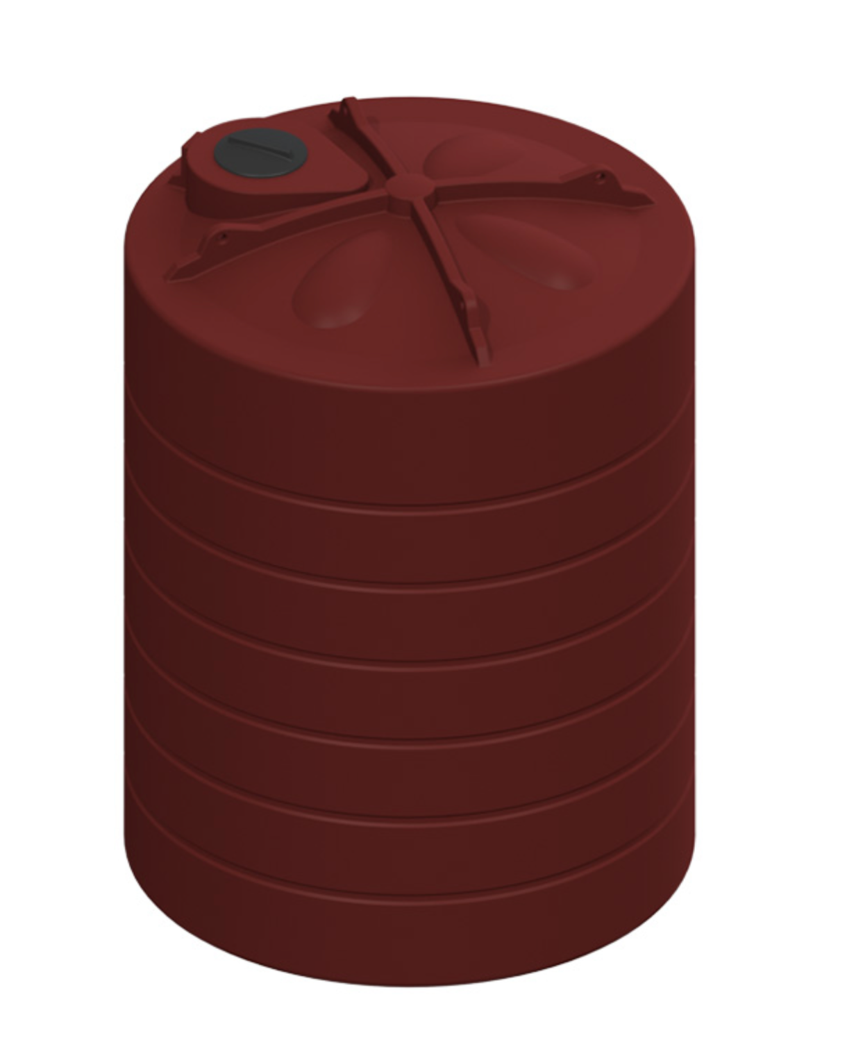 10,000ltr Plastic Water Tank Heritage Red