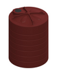 10,000ltr Plastic Water Tank Heritage Red