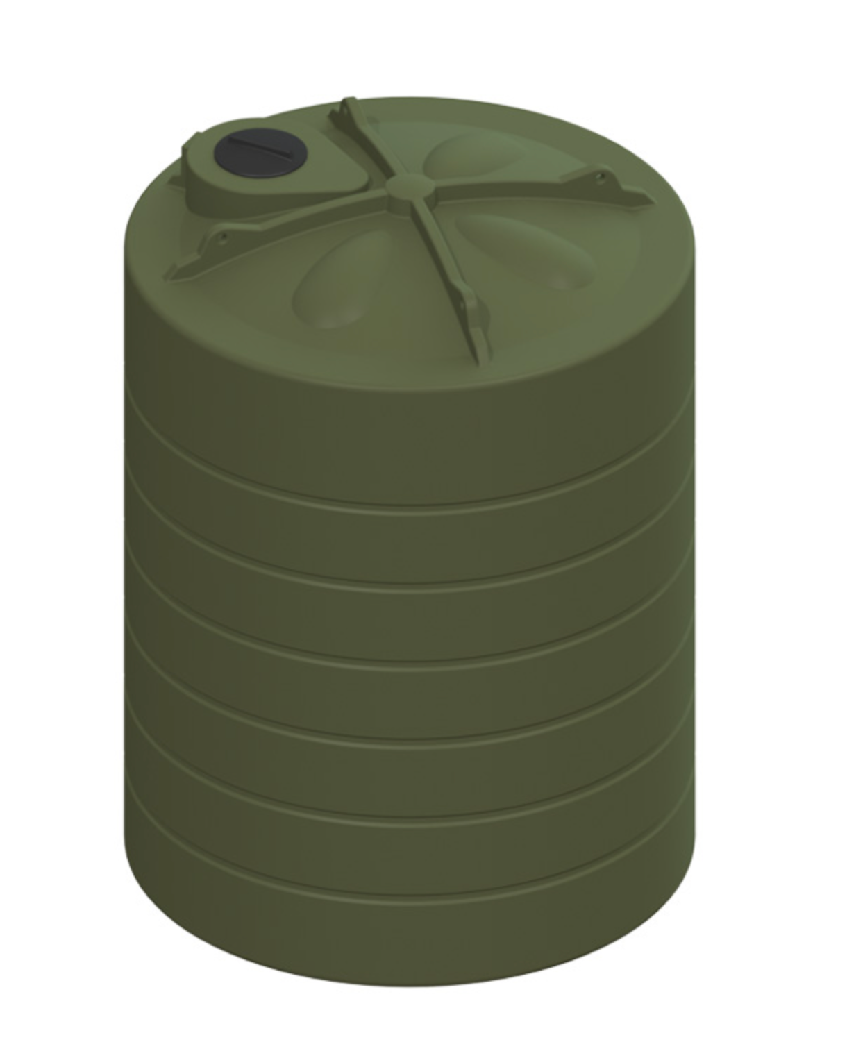10,000ltr Plastic Water Tank Khaki