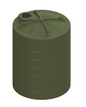 10,000ltr Plastic Water Tank Khaki