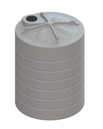 10,000ltr Plastic Water Tank Light Grey