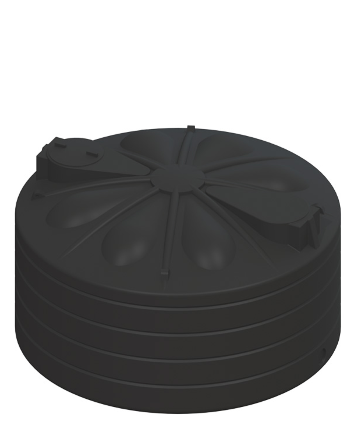 16,000ltr Plastic Water Storage Tank Black