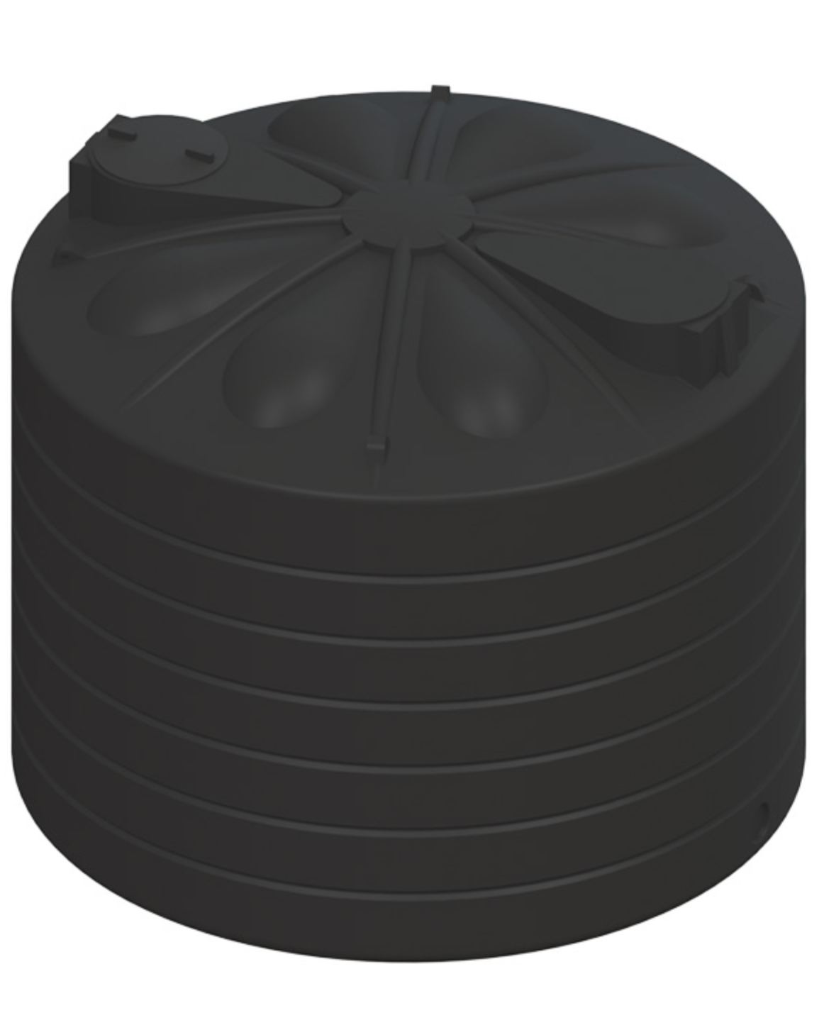 25,000ltr Plastic Water Tank Black