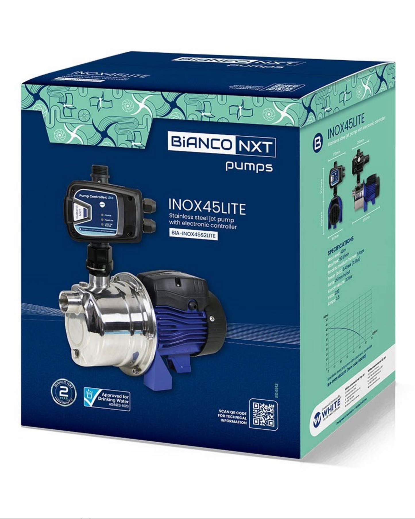 Image of Bianco-INOX45S2MPCX - Water pump in Box