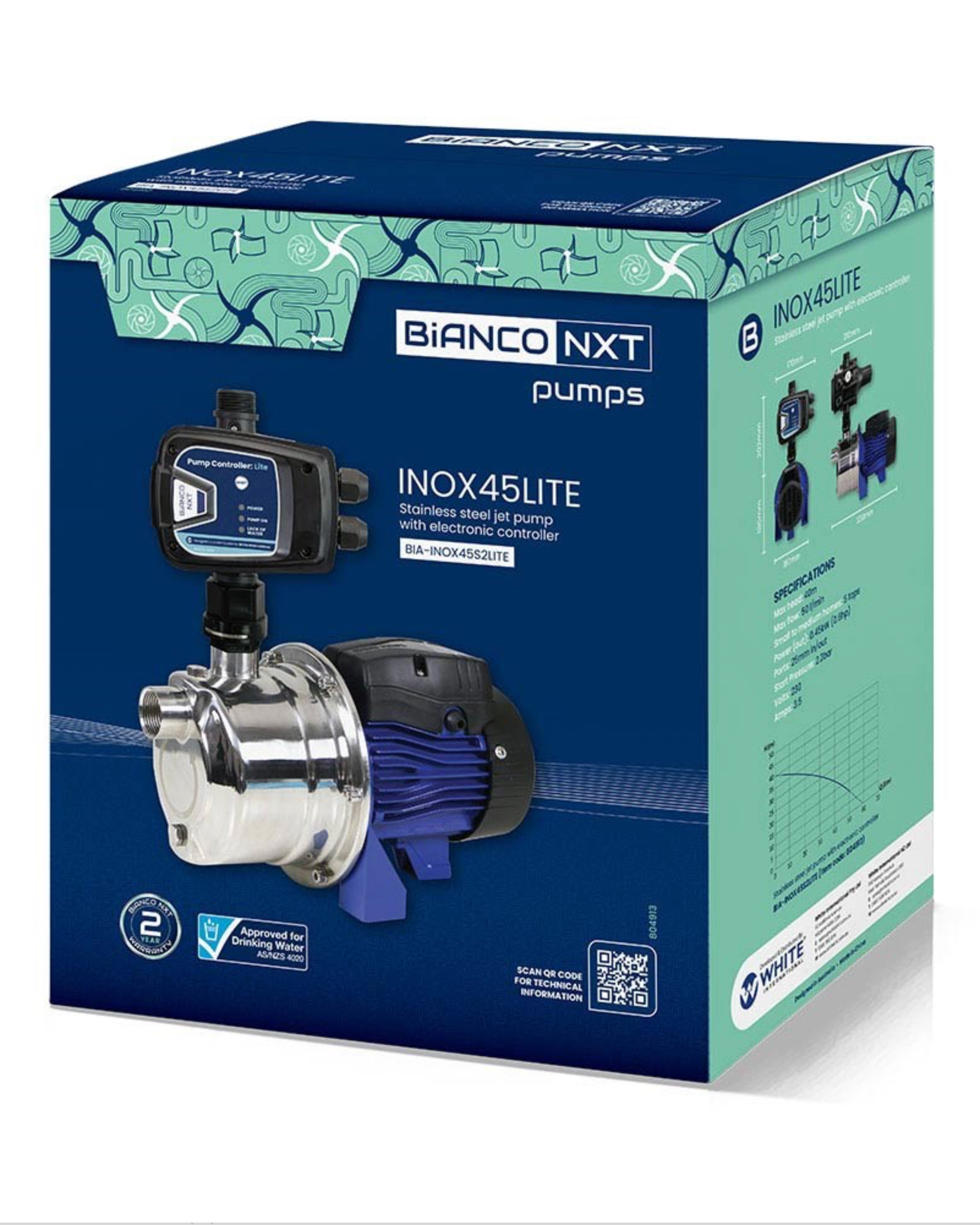 Image of Bianco-INOX45S2MPCX - Water pump in Box
