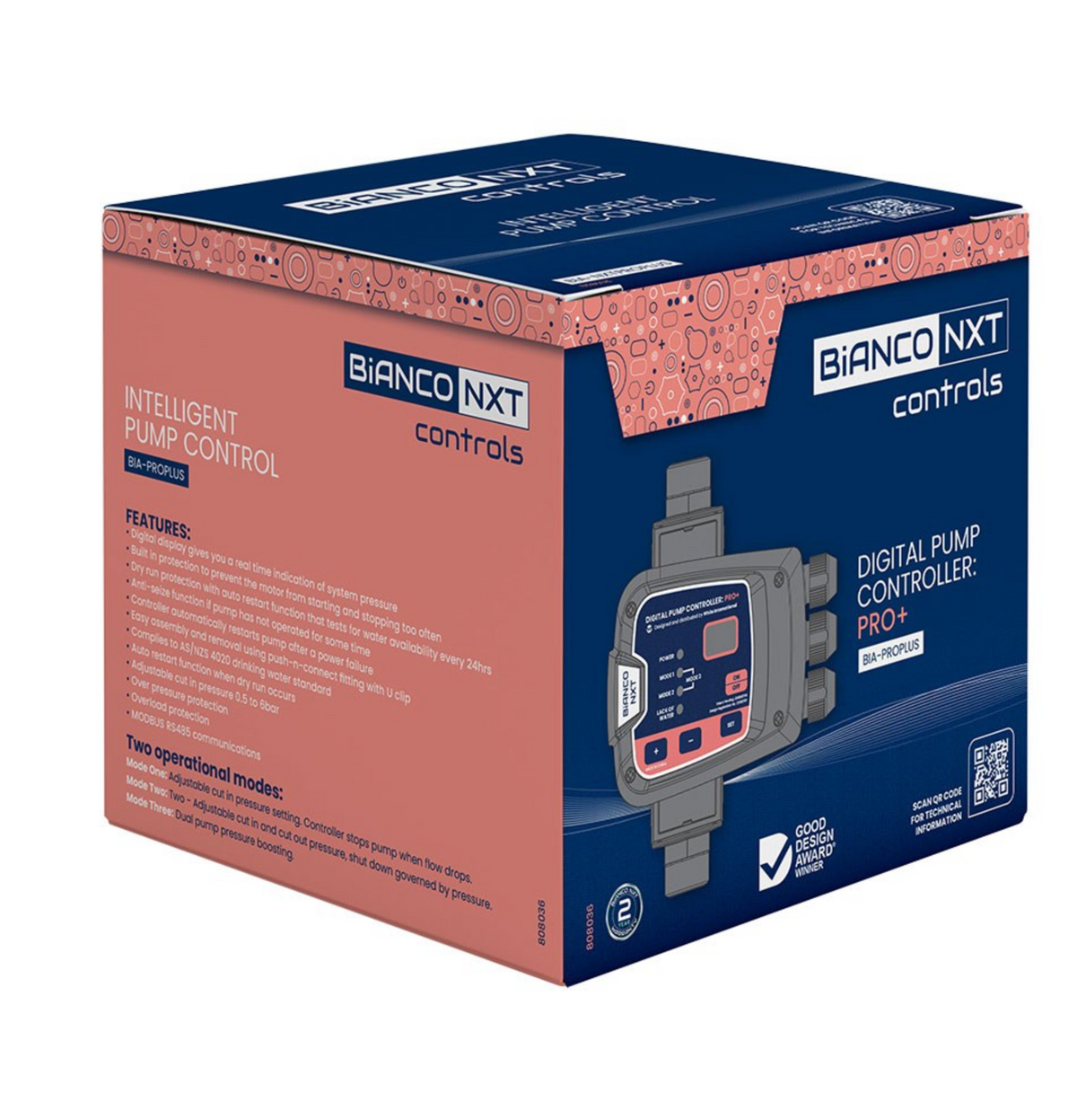 Bianco iCON nXt Pro Plus 2.2 kW Automatic Pump Controller Packaging