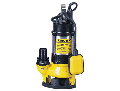 Davey D25VA Vortex submersible pump on a black background