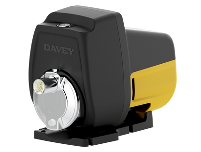 Black and yellow pump Davey Evodrive on a white background
