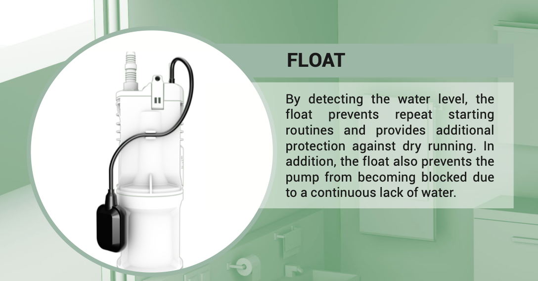 Float mechanism for DAB Divertron information