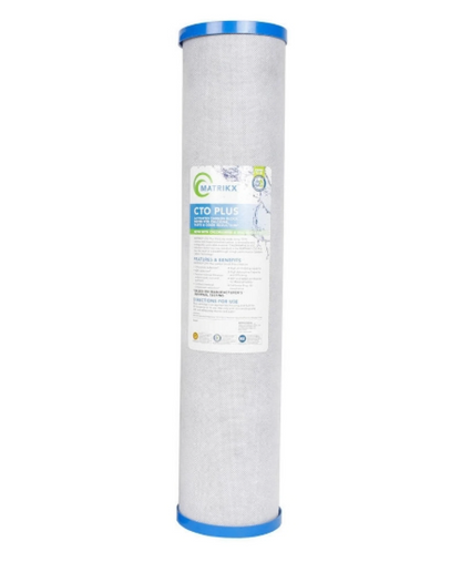Matrixx CTO Plus filter cartridge with a blue top and bottom on a white background