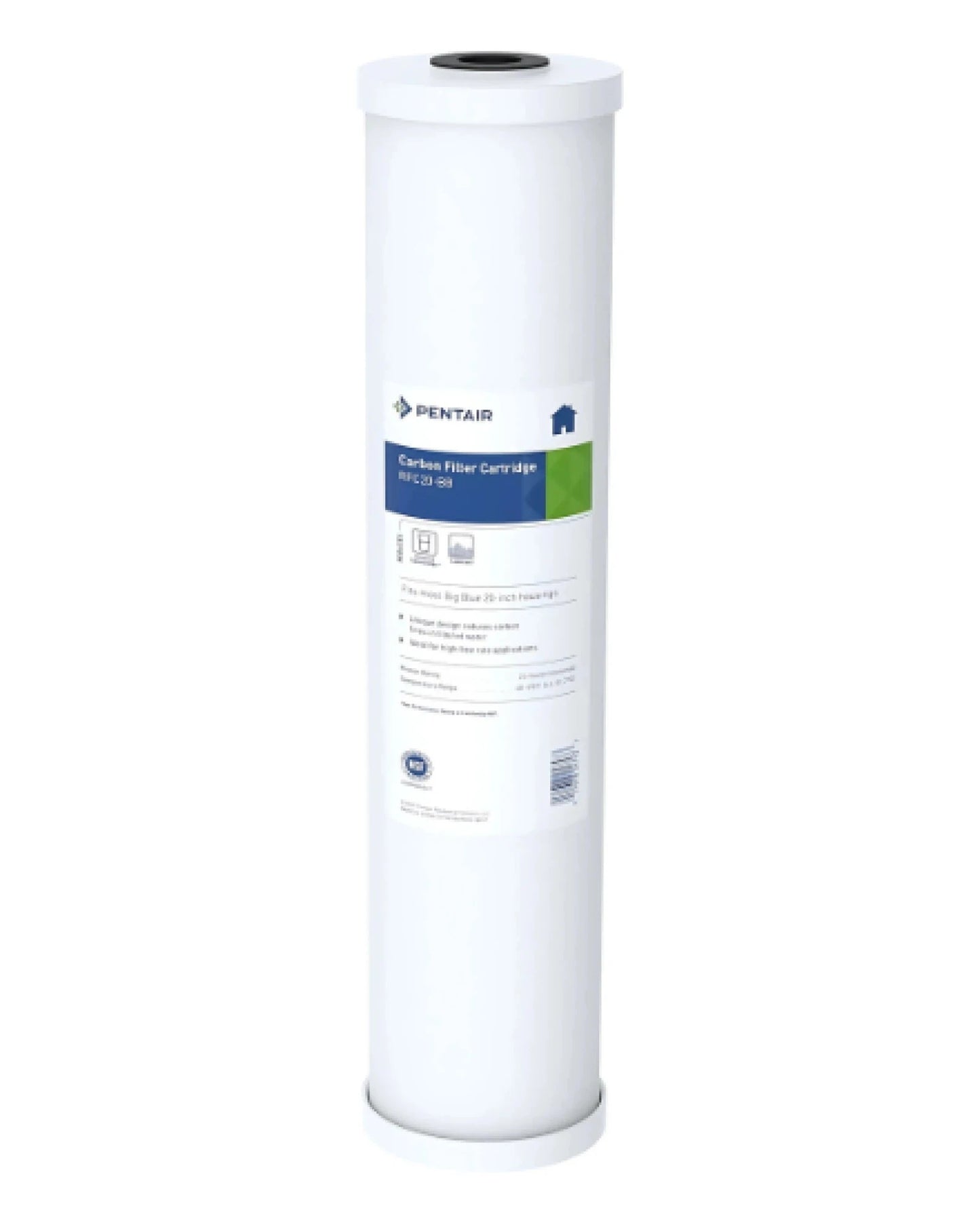 Pentair Carbon filter filter cartridge on a white background