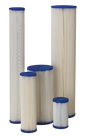 Different sizes of Polypleat Filter Cartridges
