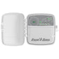 Rain Bird irrigation RC2 controller with cover on a white background
