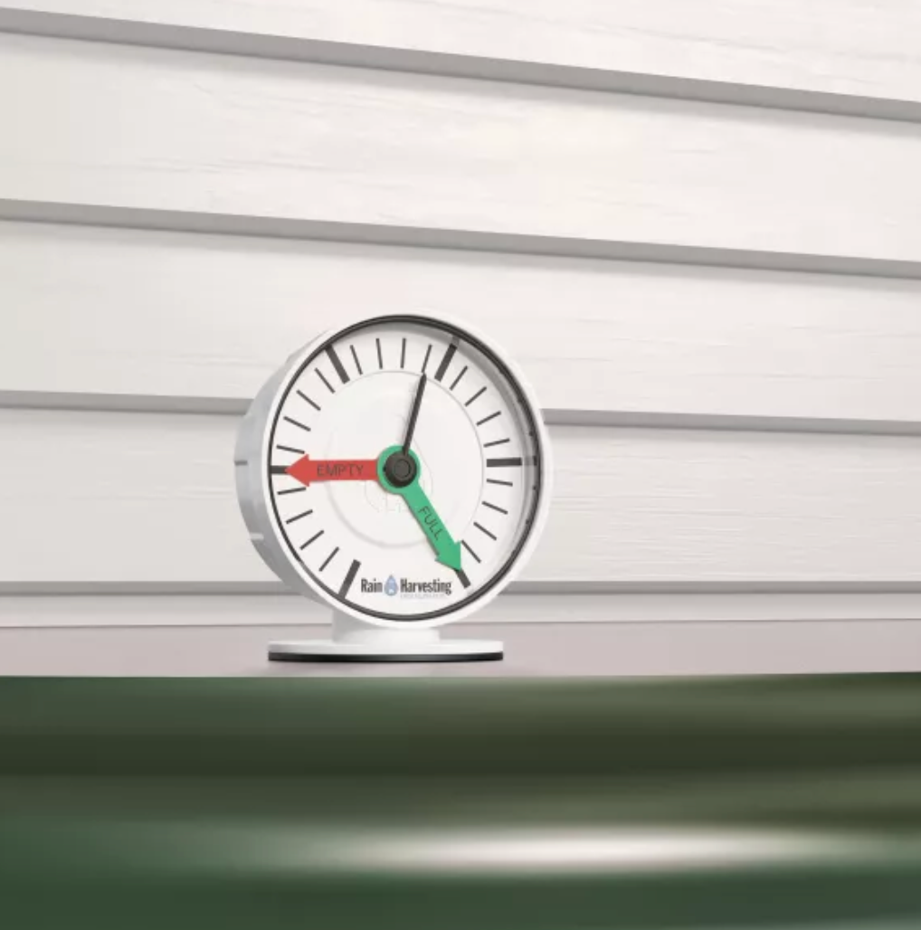 Rain Harvesting Tank Gauge Installed