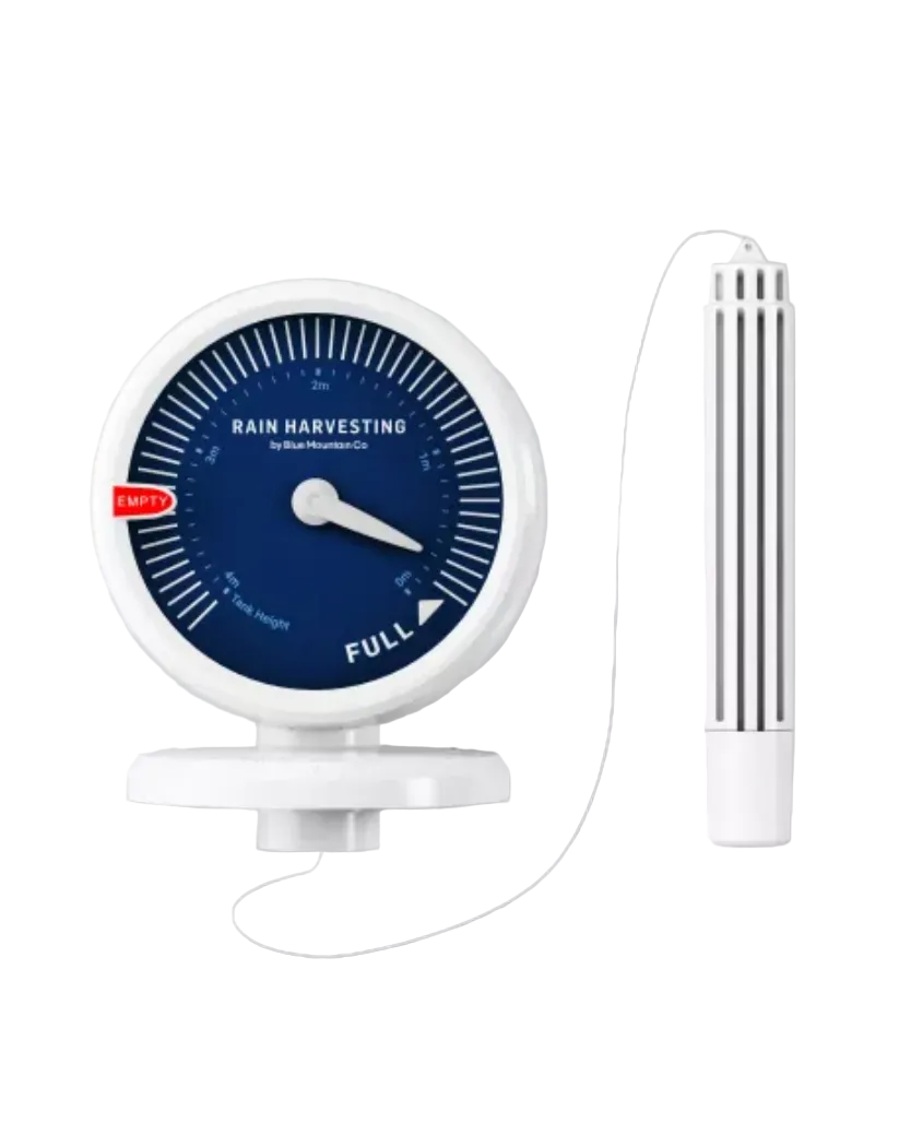 A rain harvesting Tank Gauge Float (Bluetooth/Wi-Fi) by Blue Mountain Co. 